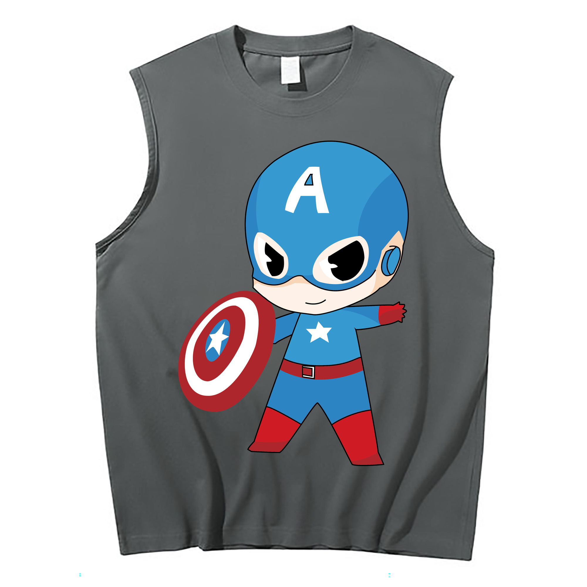 （画像用） アベンジャーズ The Avengers コットン100％タンクトップ（フロントプリント）